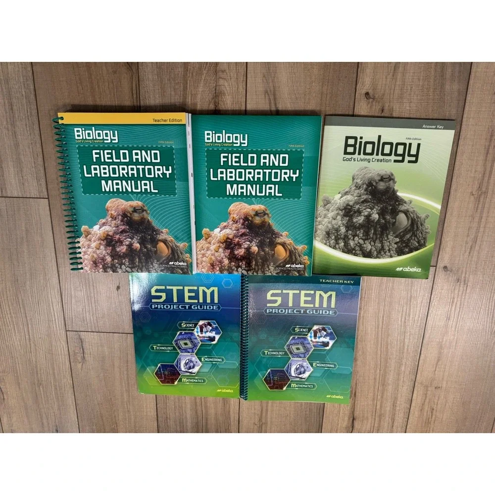 Abeka 10th 10 Grade Biology Answer Keys, Stem Guide, Lab Manual BRAND NEW